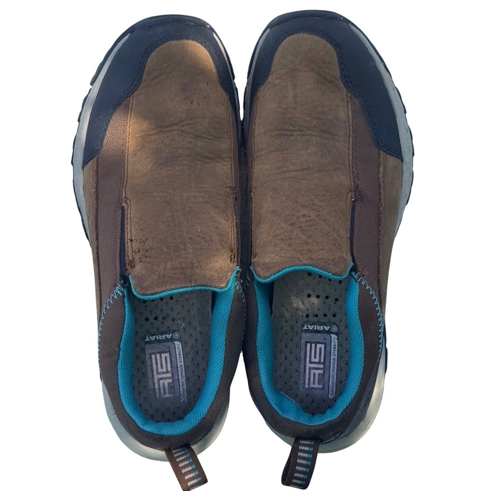 Ariat Women Skyline Slip-On Hiking‎ Boot Brown Blue ATS Trail Shoe 10014214